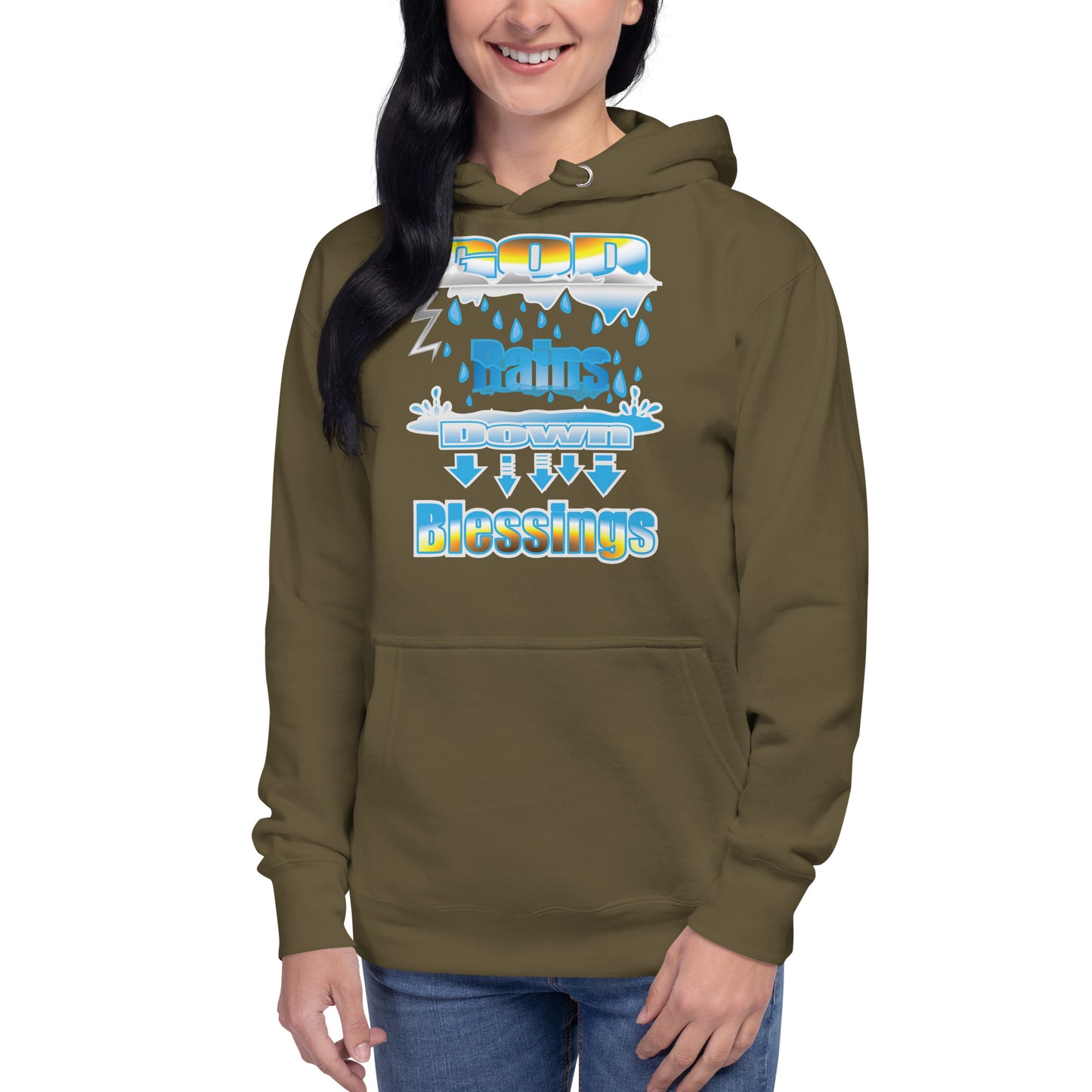 GOD Rains Down Blessings Hoodie