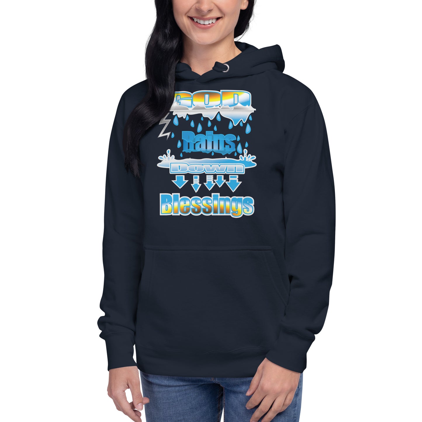 GOD Rains Down Blessings Hoodie