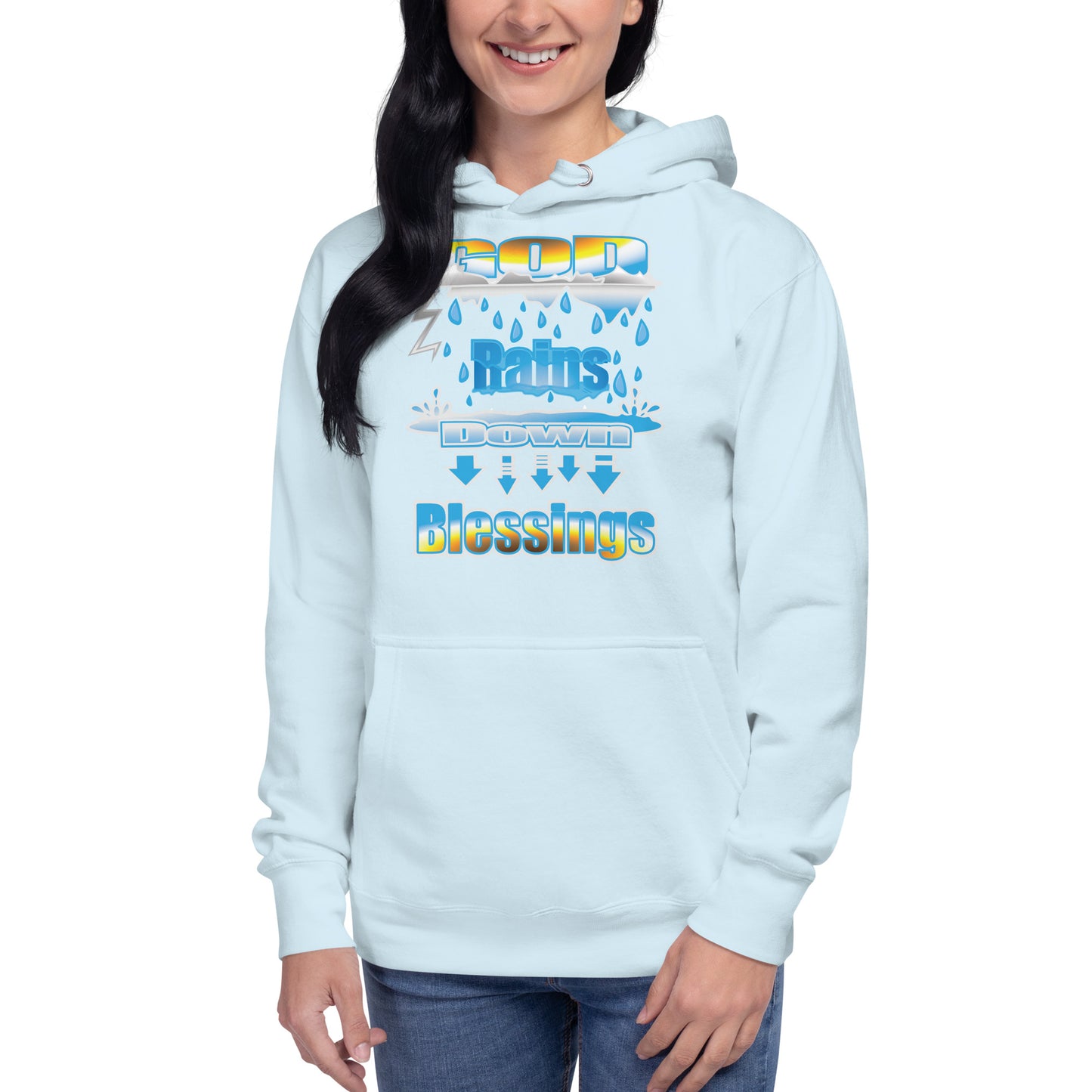 GOD Rains Down Blessings Hoodie