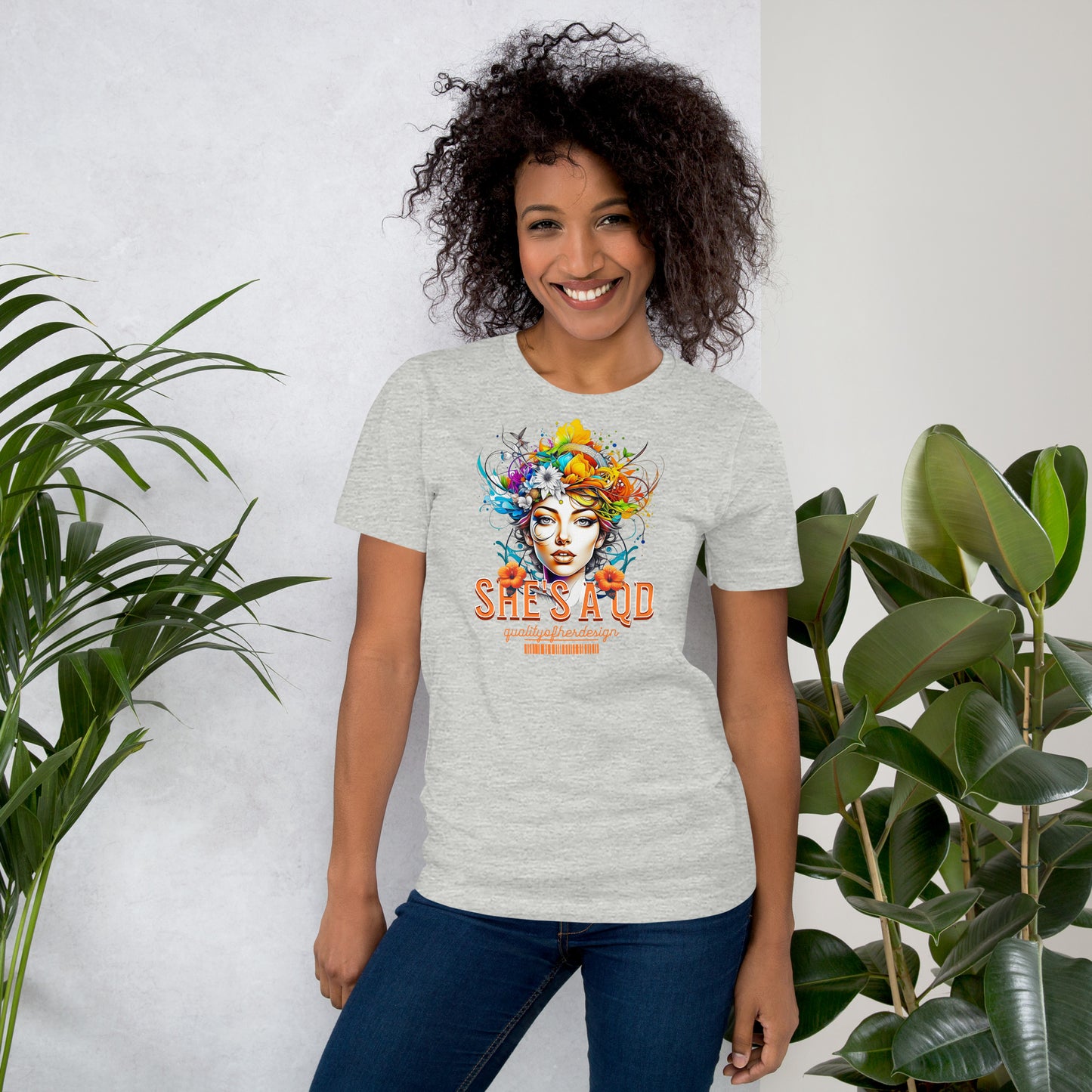 She's a QD T-shirt