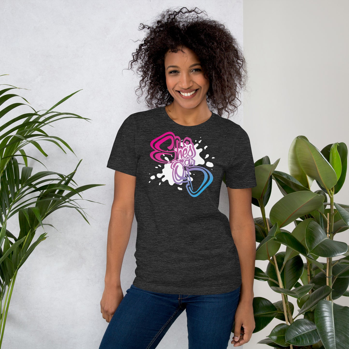 She's a QD T-shirt