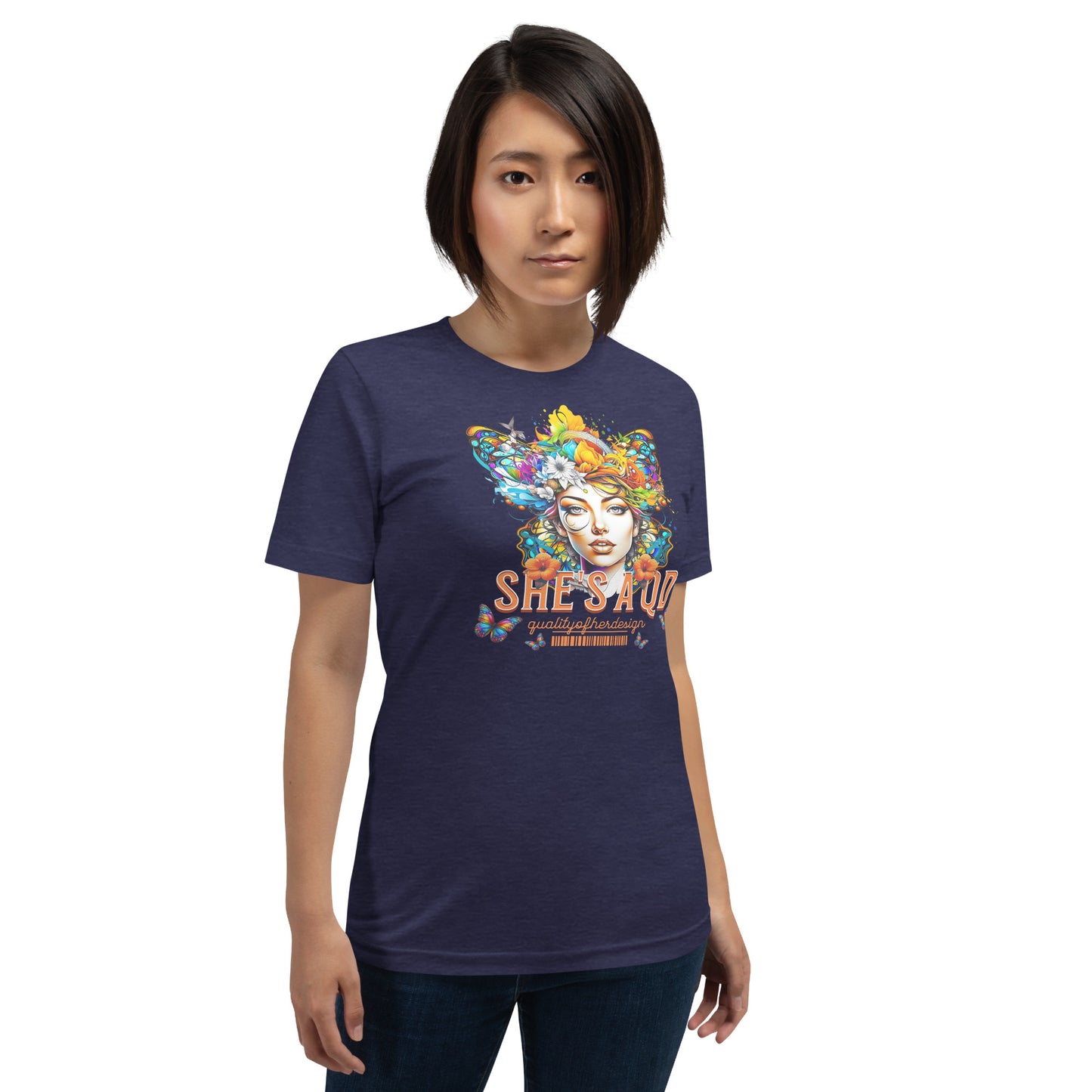 She's a QD T-shirt