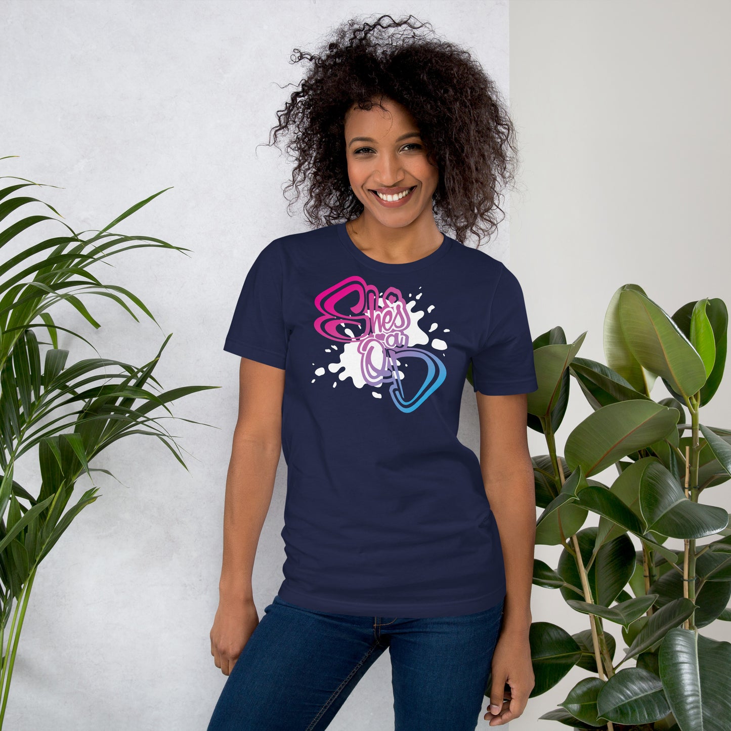 She's a QD T-shirt