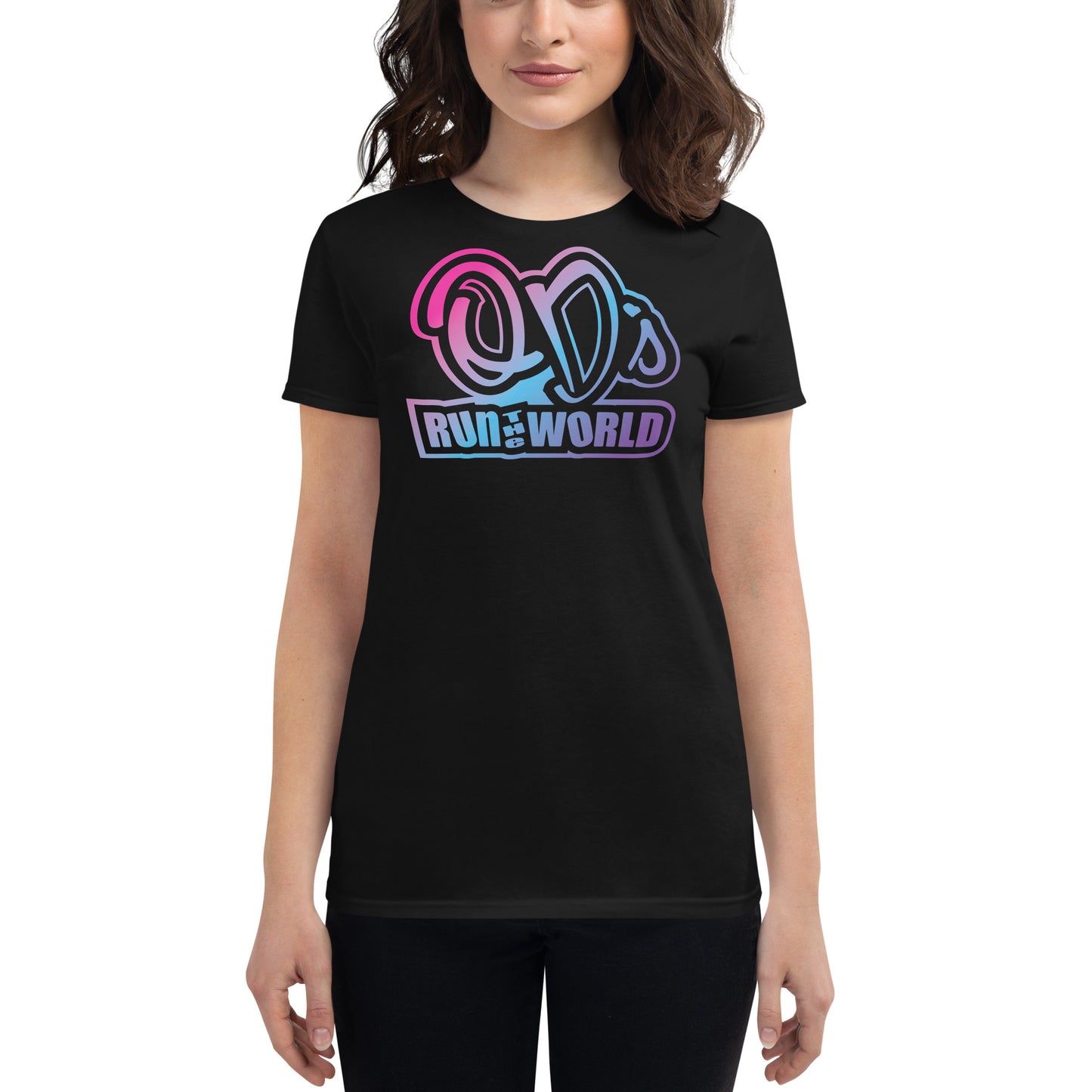 QD's Run The World Fitted T-shirt