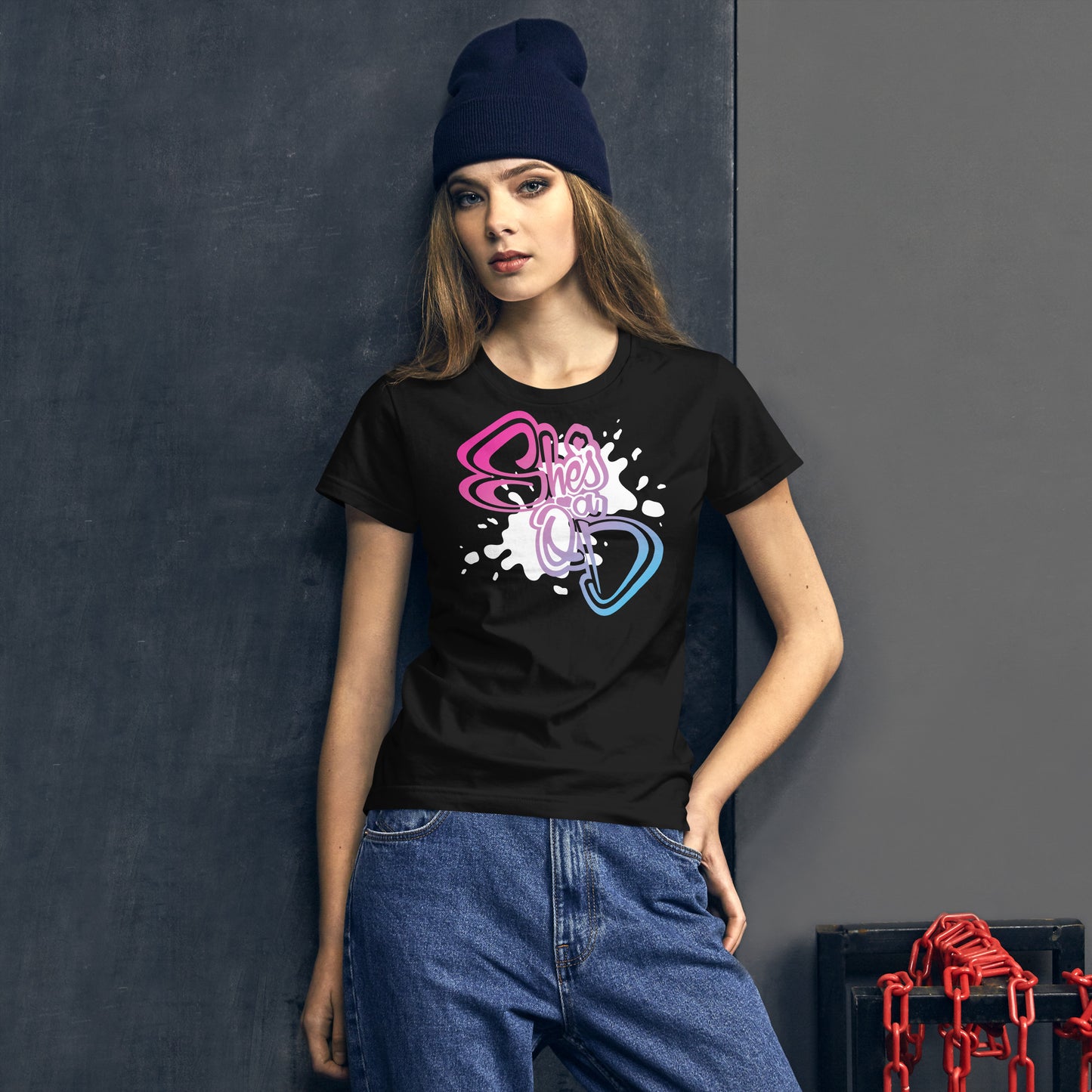 She's a QD Fitted T-shirt