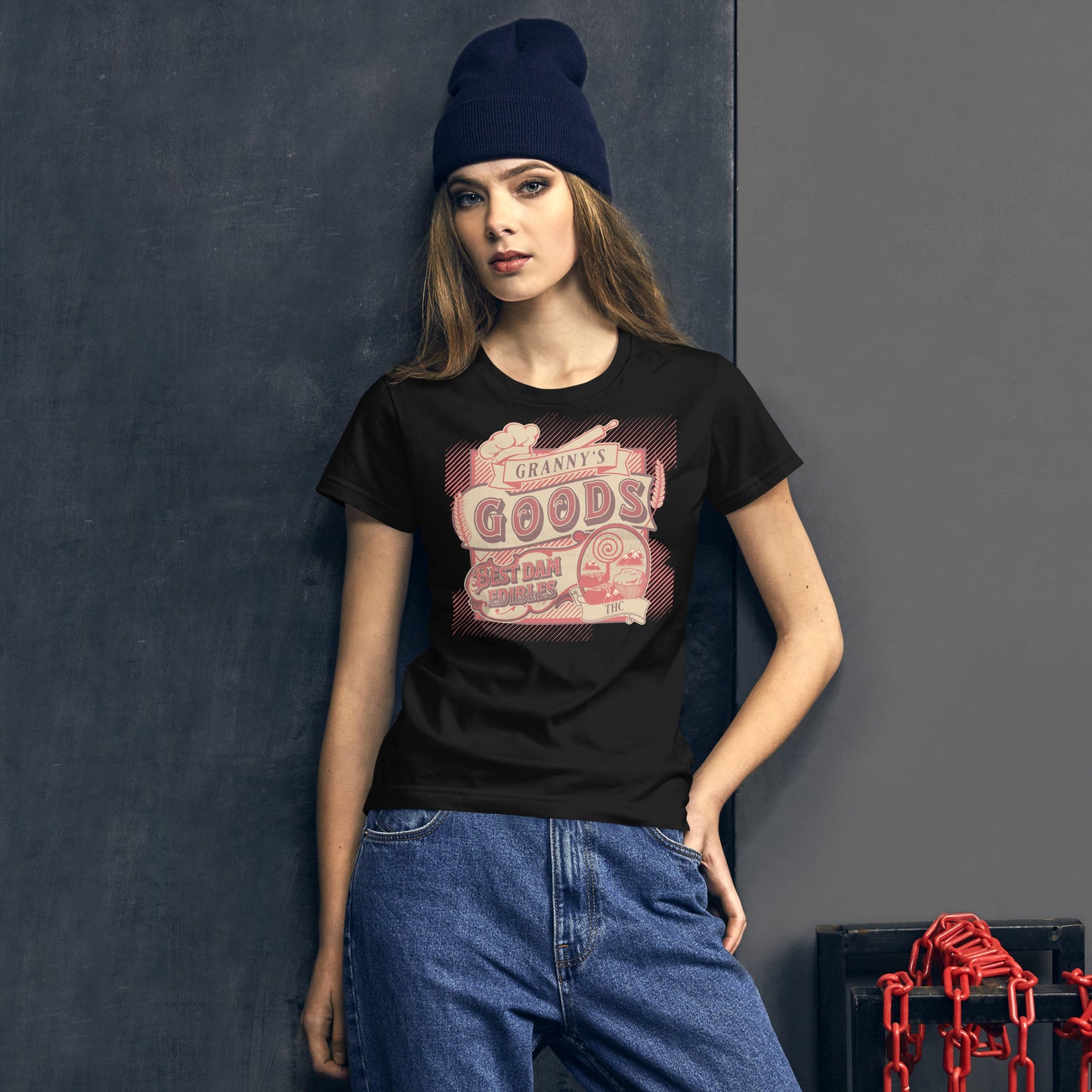Granny's Goods Fitted T-shirt