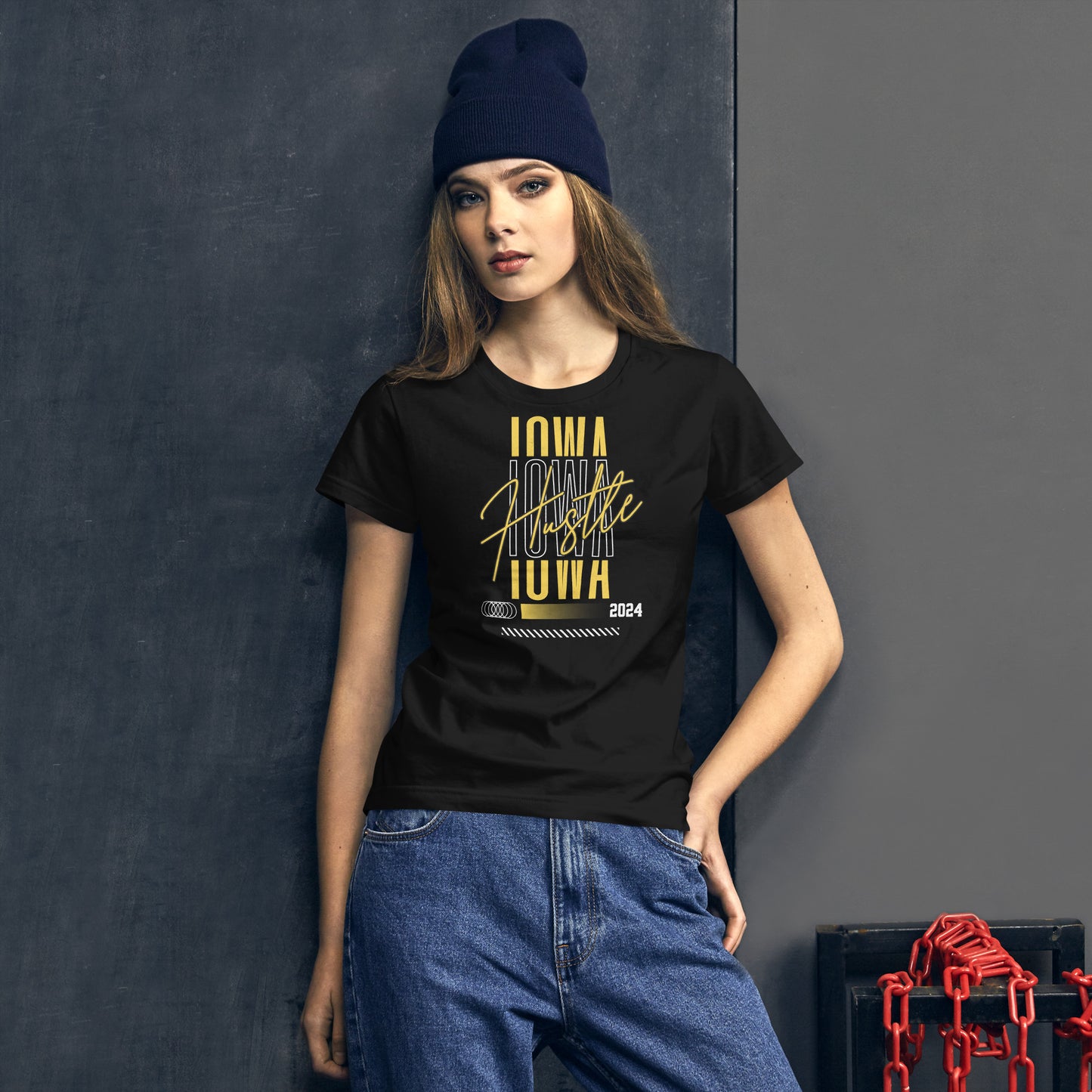 Iowa Hustle Fitted T-shirt