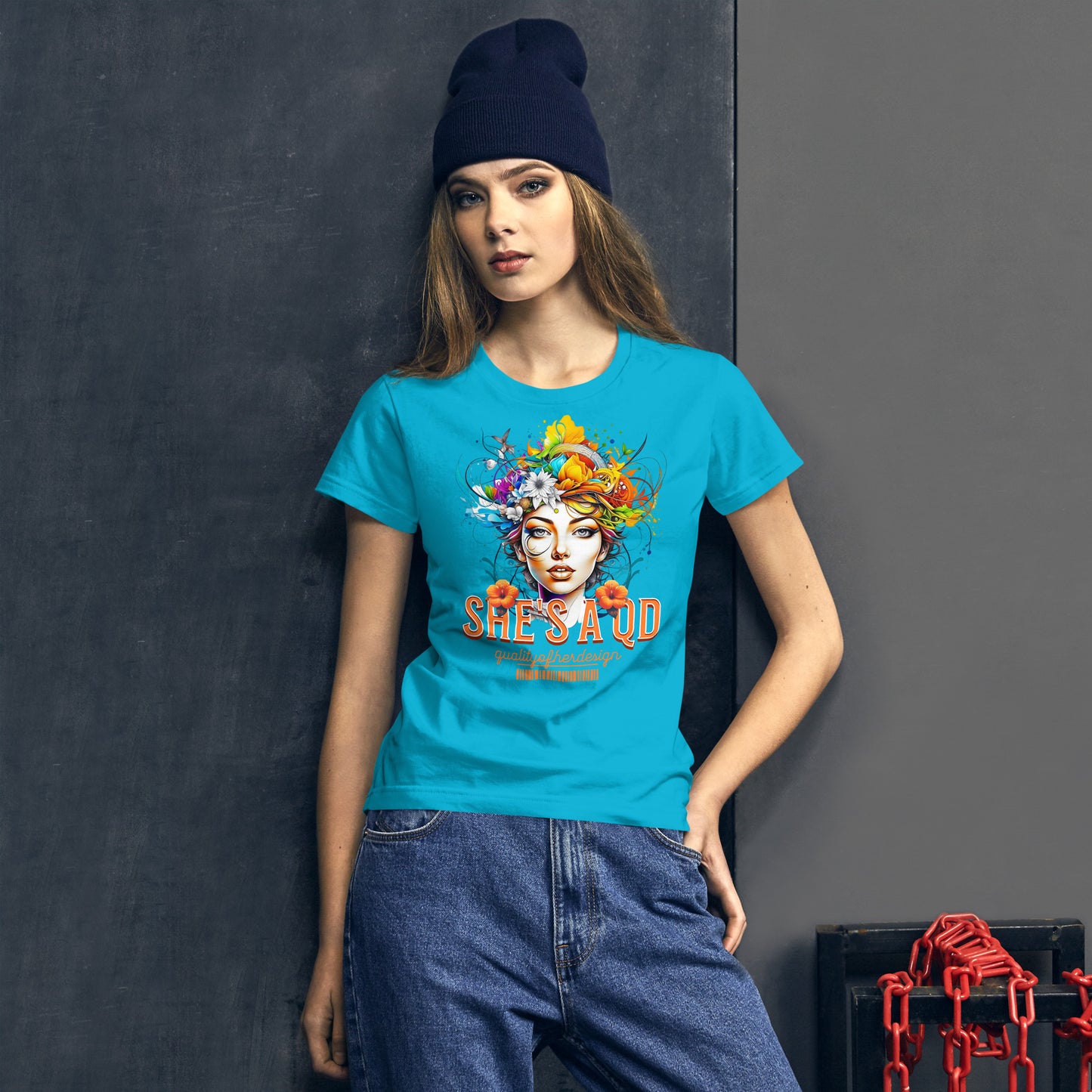 She's a QD Fitted T-shirt