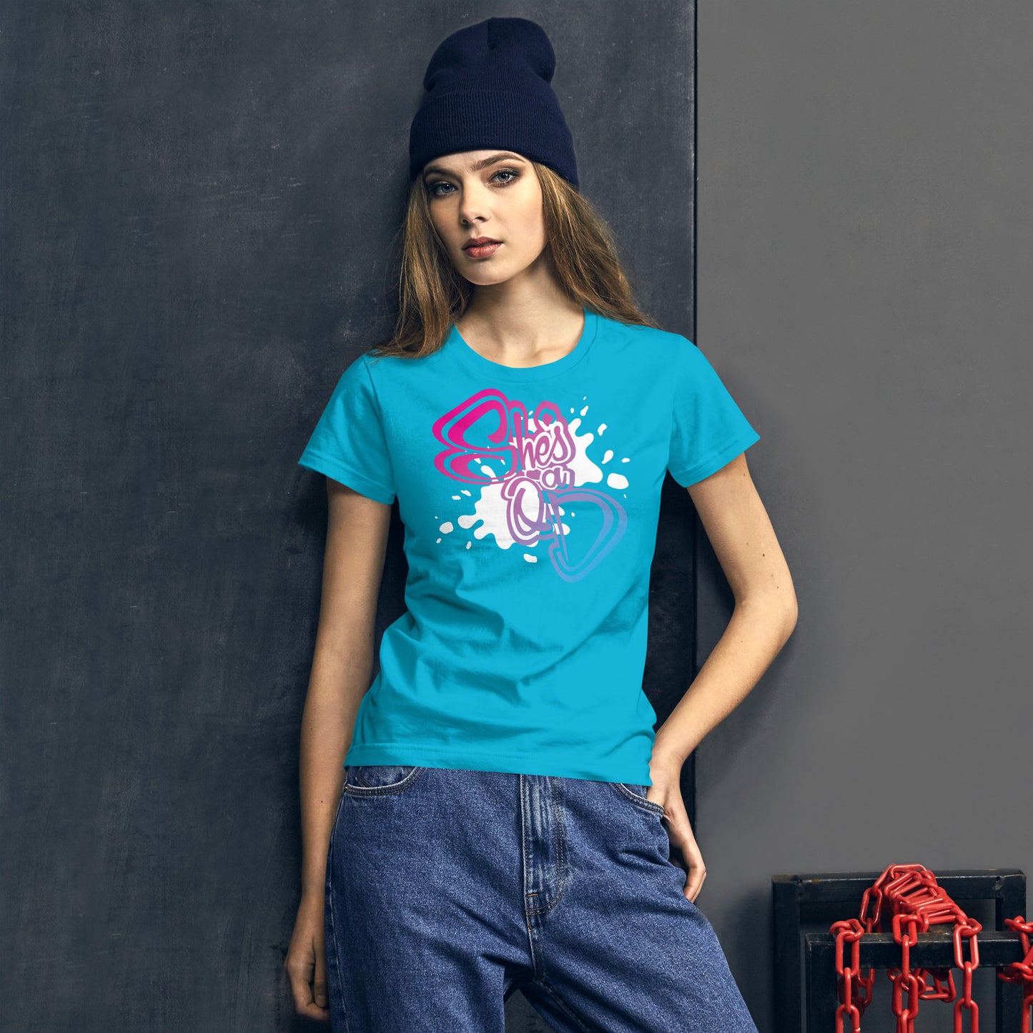 She's a QD Fitted T-shirt