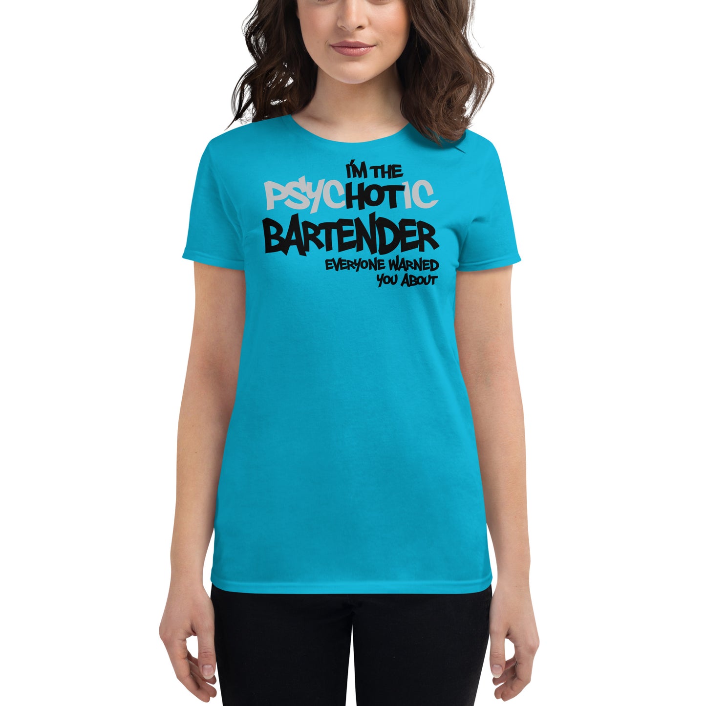 Hot Bartender Fitted T-shirt