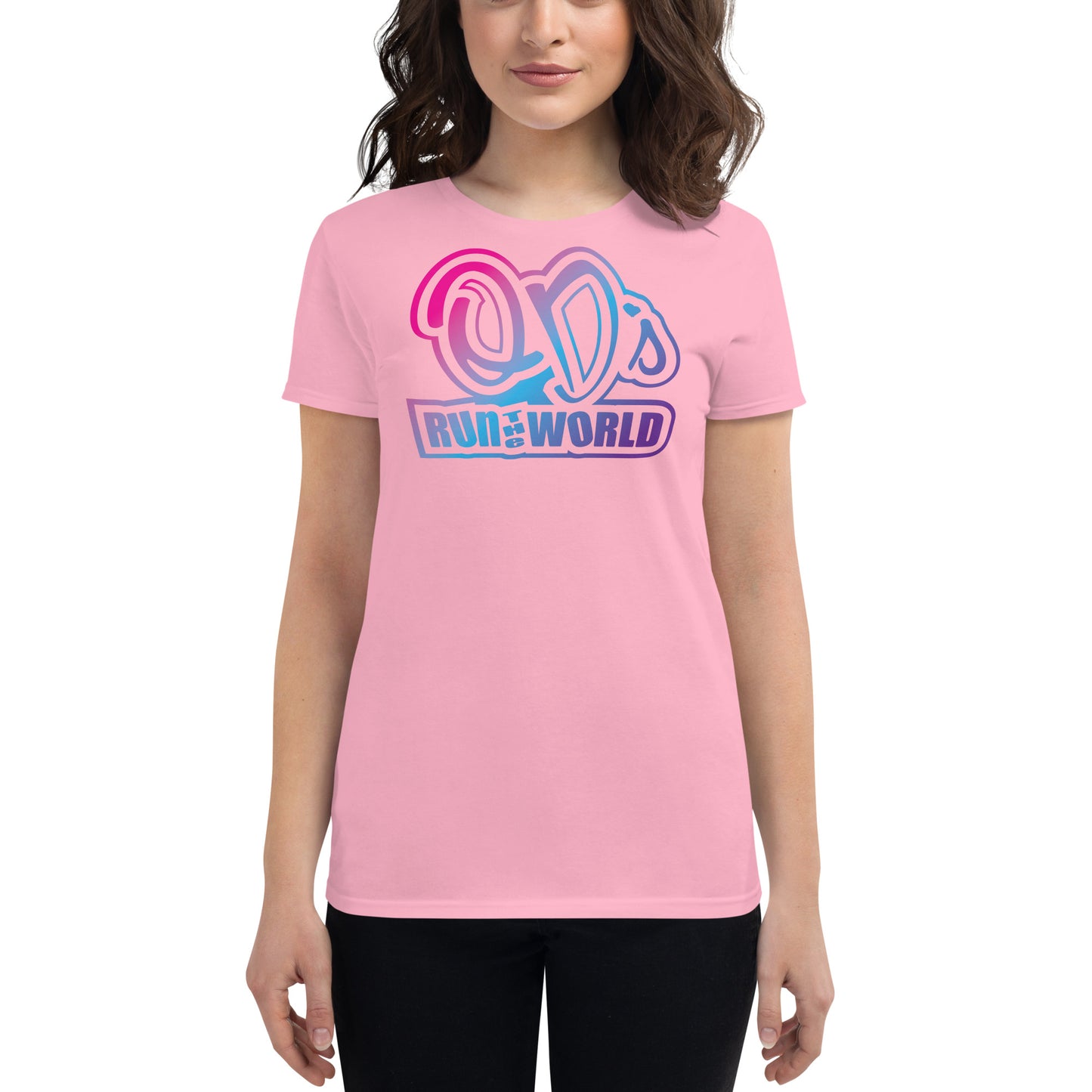 QD's Run The World Fitted T-shirt