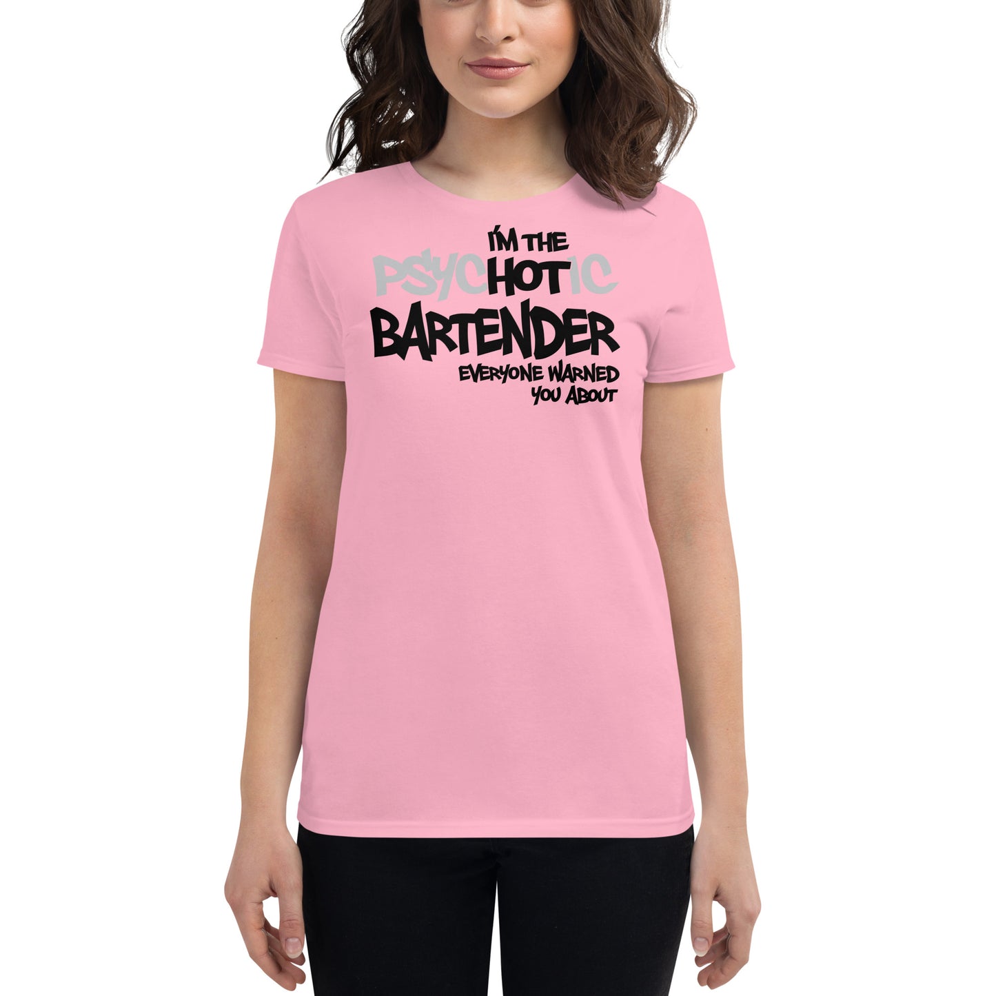 Hot Bartender Fitted T-shirt