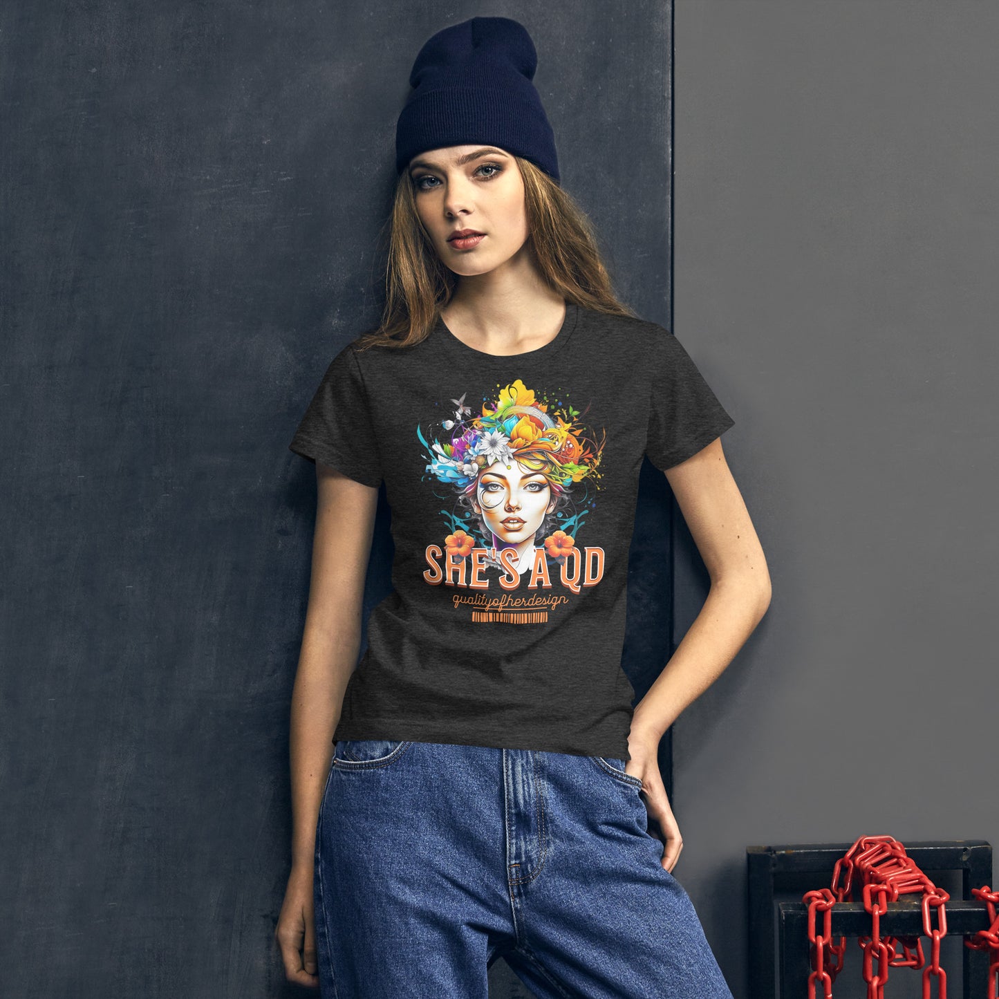 She's a QD Fitted T-shirt