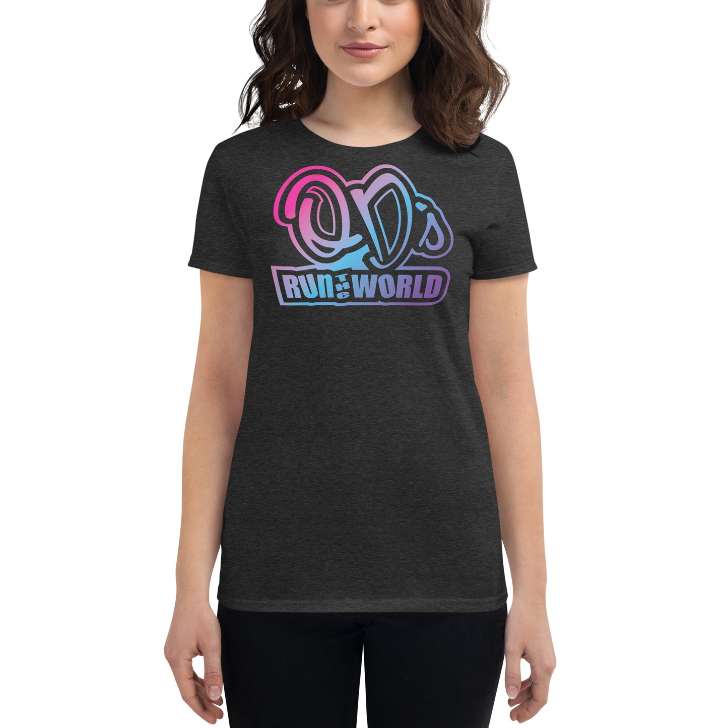QD's Run The World Fitted T-shirt
