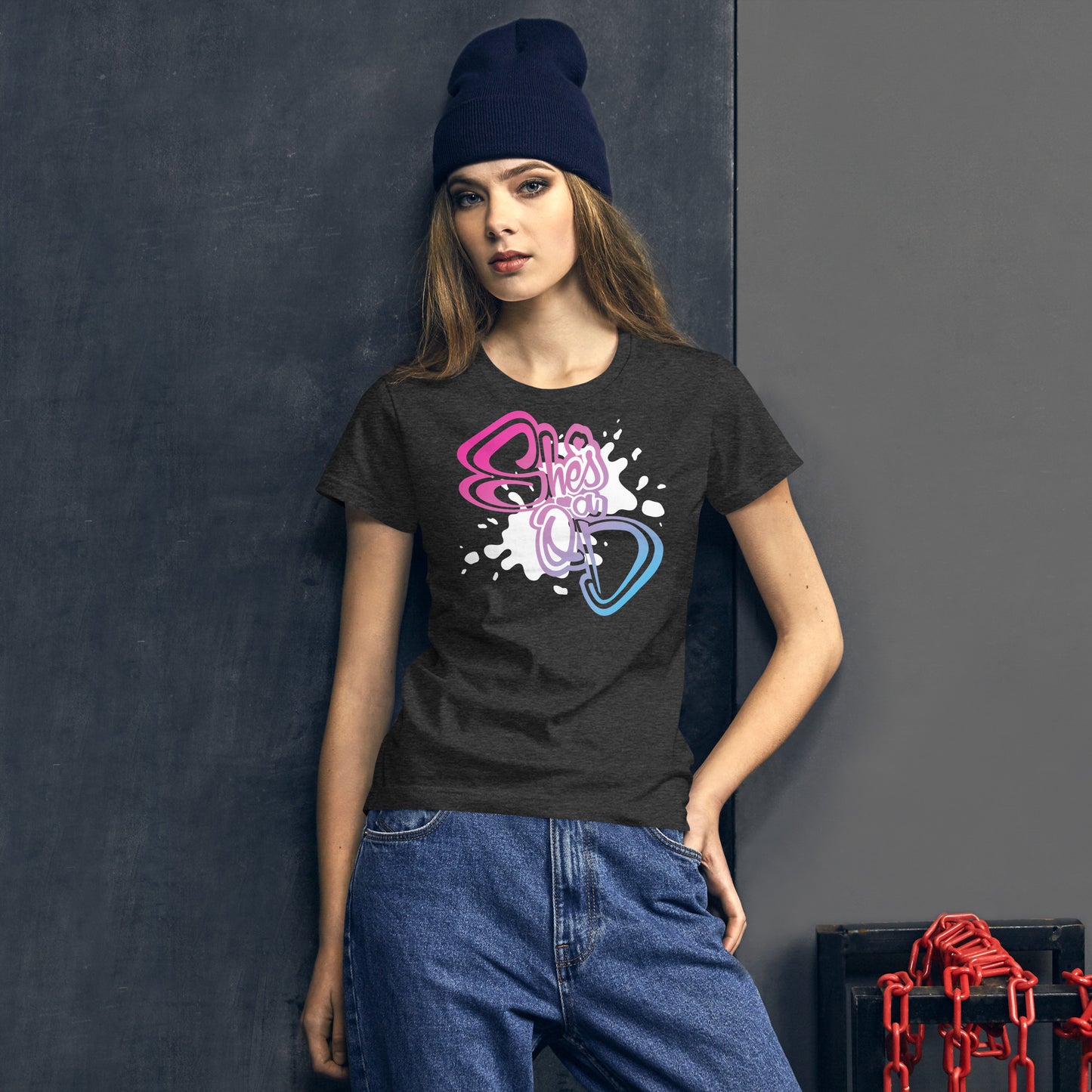 She's a QD Fitted T-shirt