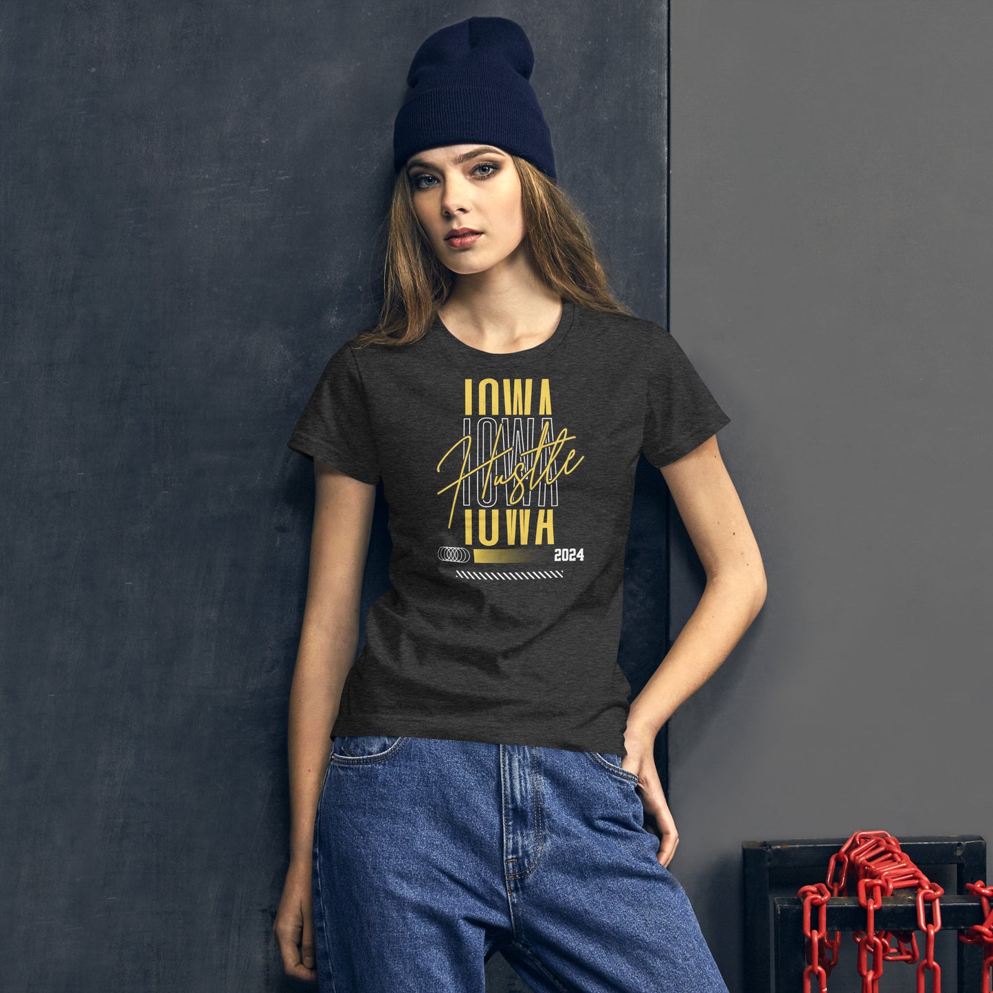 Iowa Hustle Fitted T-shirt