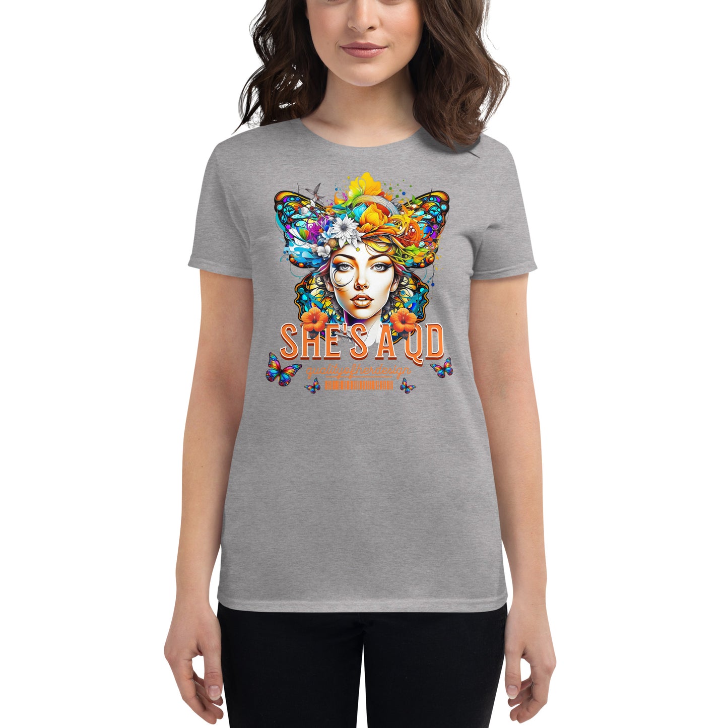 She's a QD Fitted T-shirt