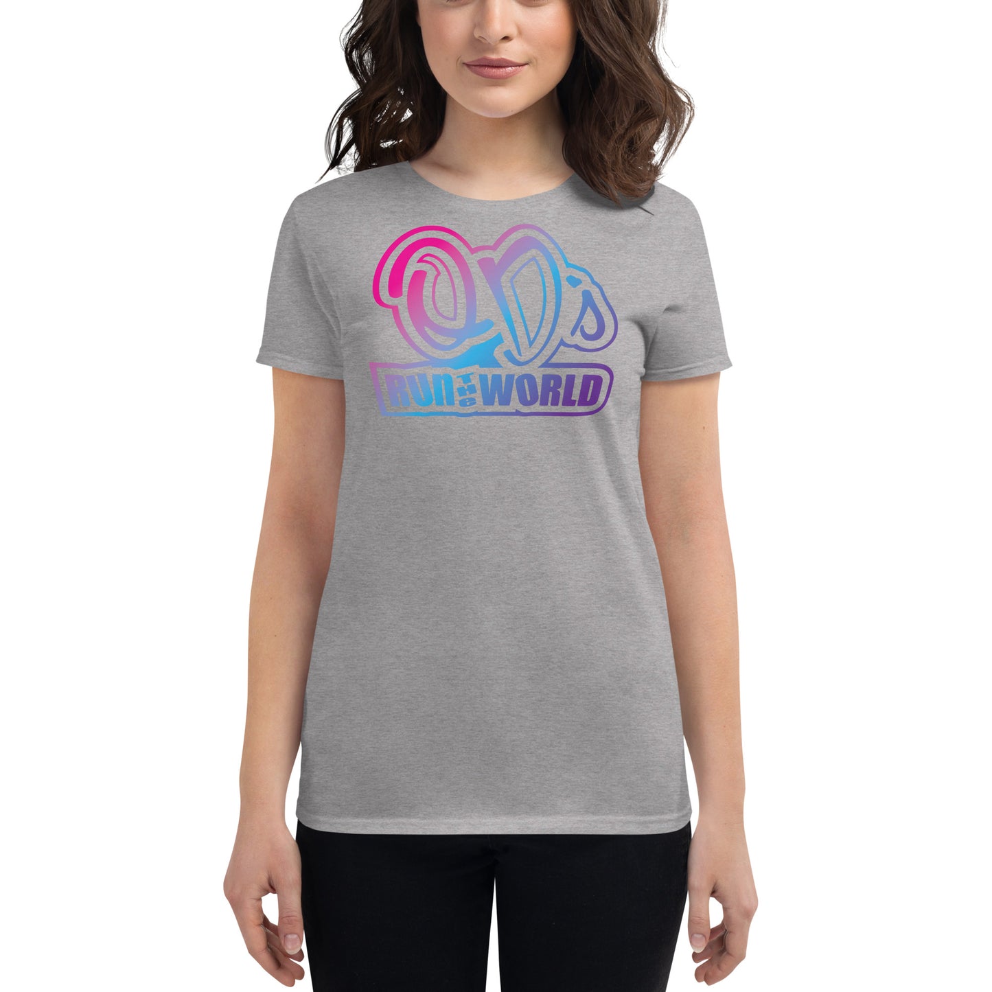 QD's Run The World Fitted T-shirt