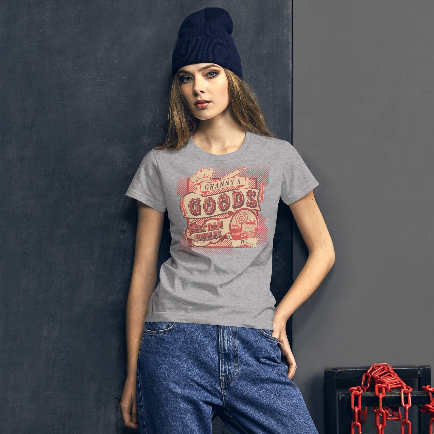 Granny's Goods Fitted T-shirt