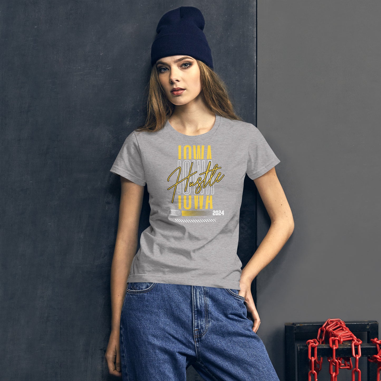 Iowa Hustle Fitted T-shirt