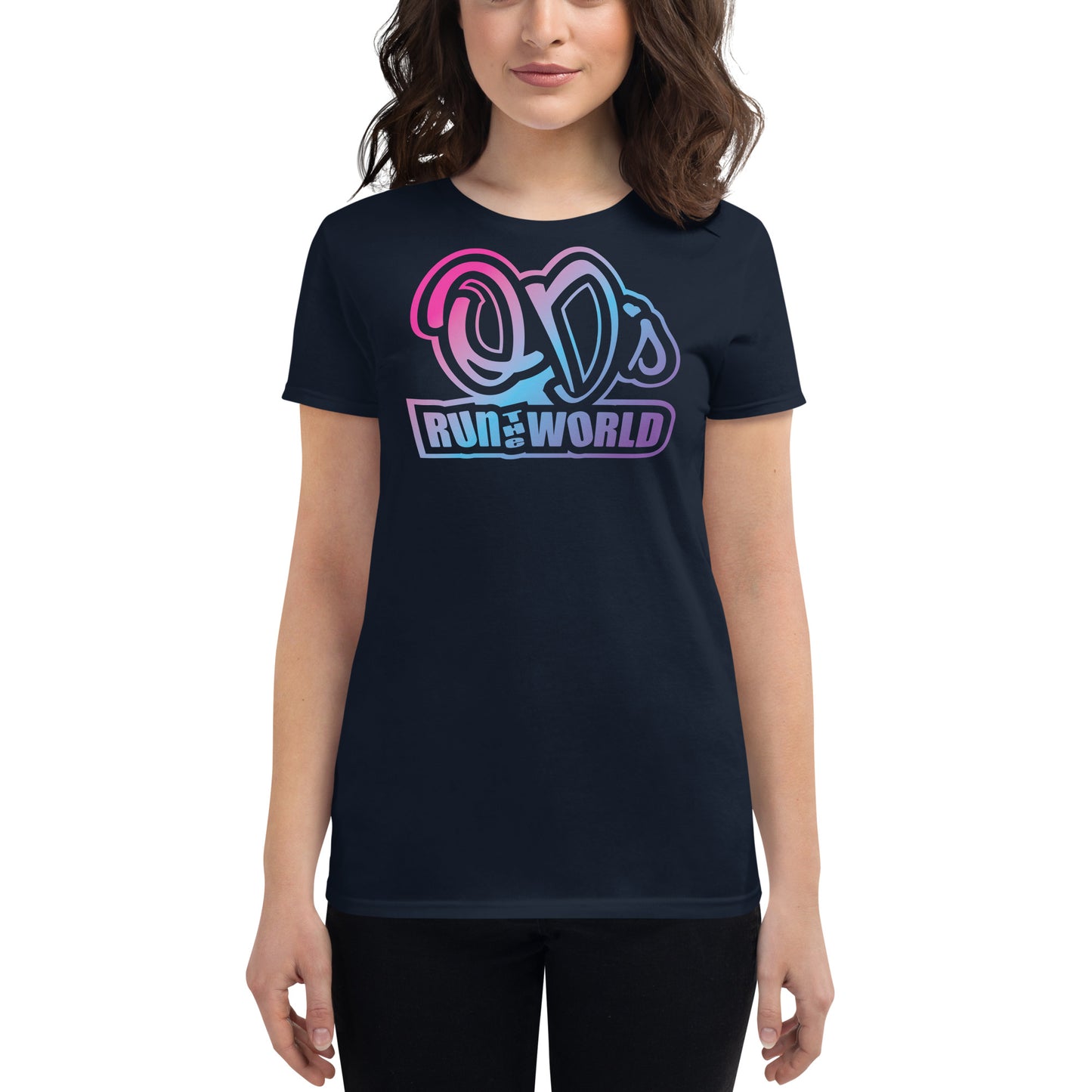 QD's Run The World Fitted T-shirt