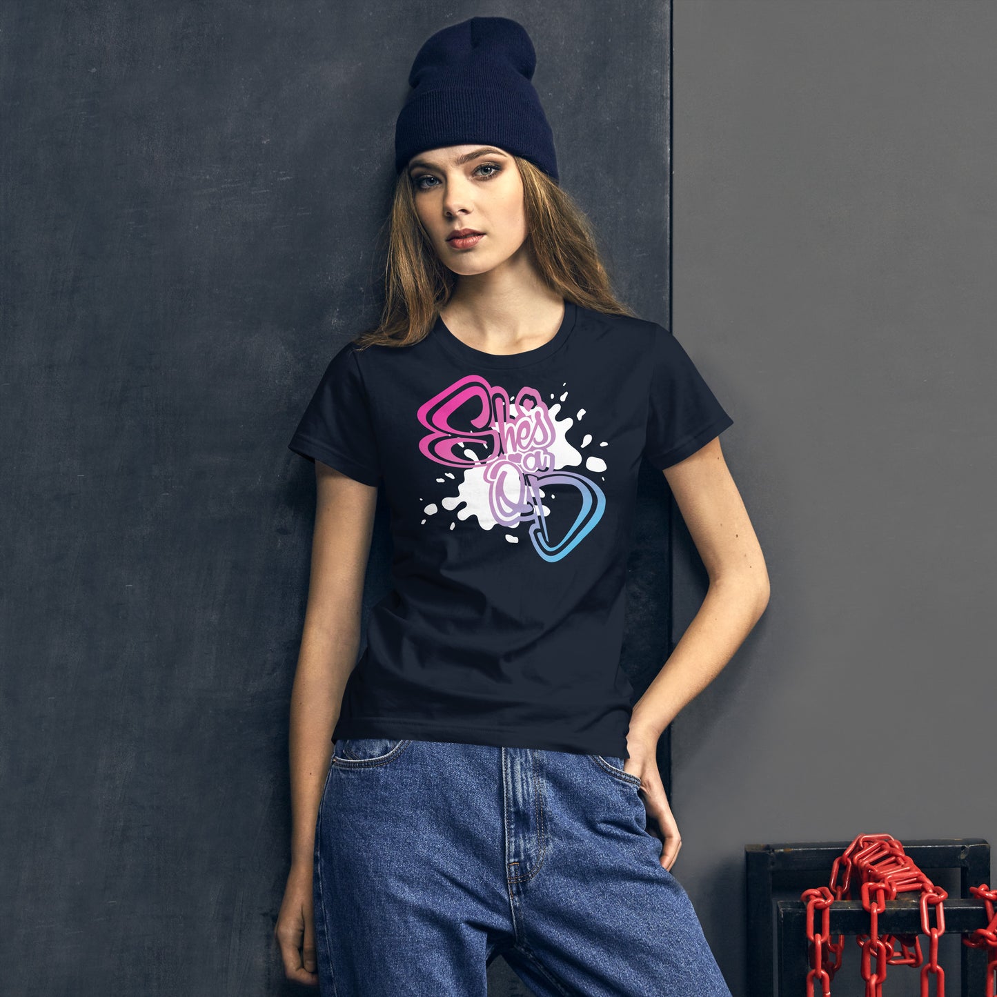 She's a QD Fitted T-shirt