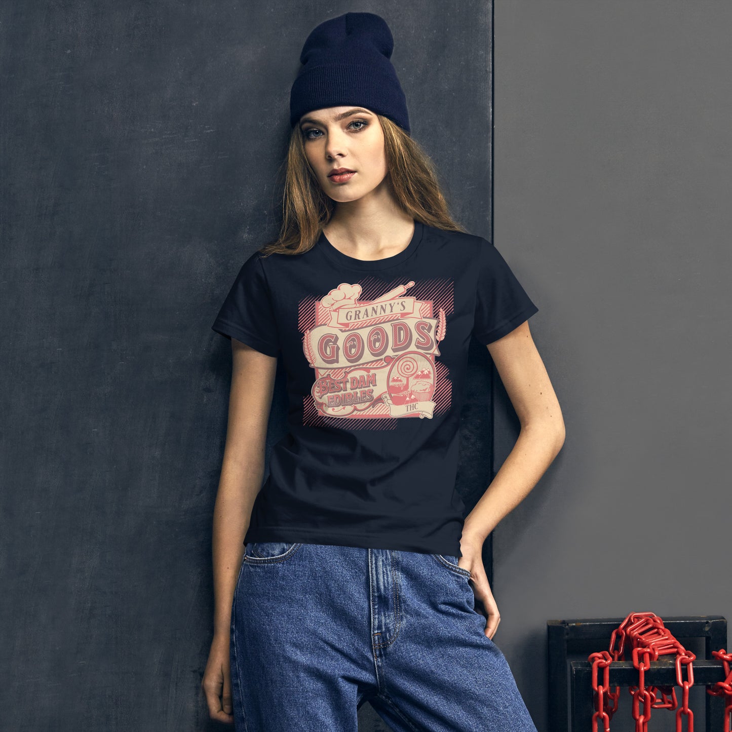 Granny's Goods Fitted T-shirt