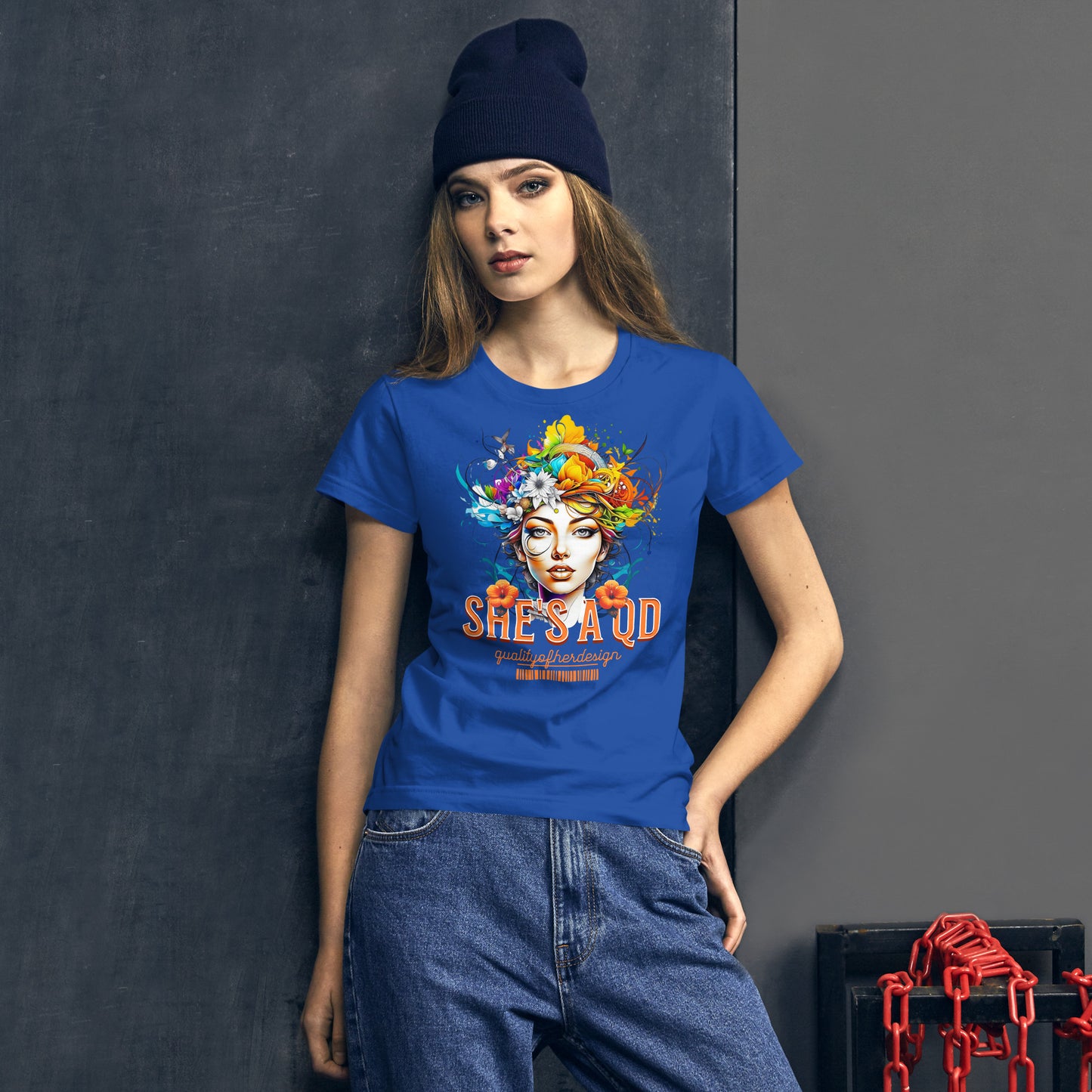 She's a QD Fitted T-shirt