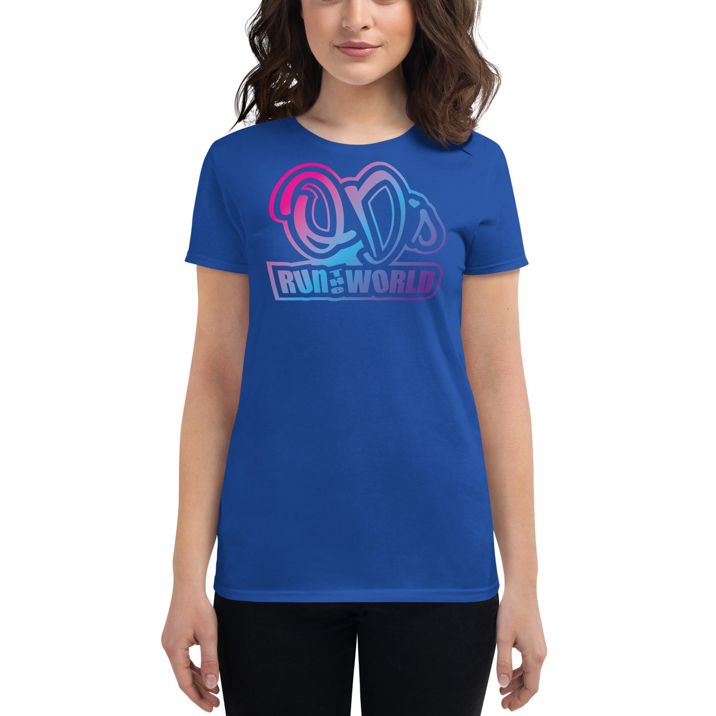 QD's Run The World Fitted T-shirt