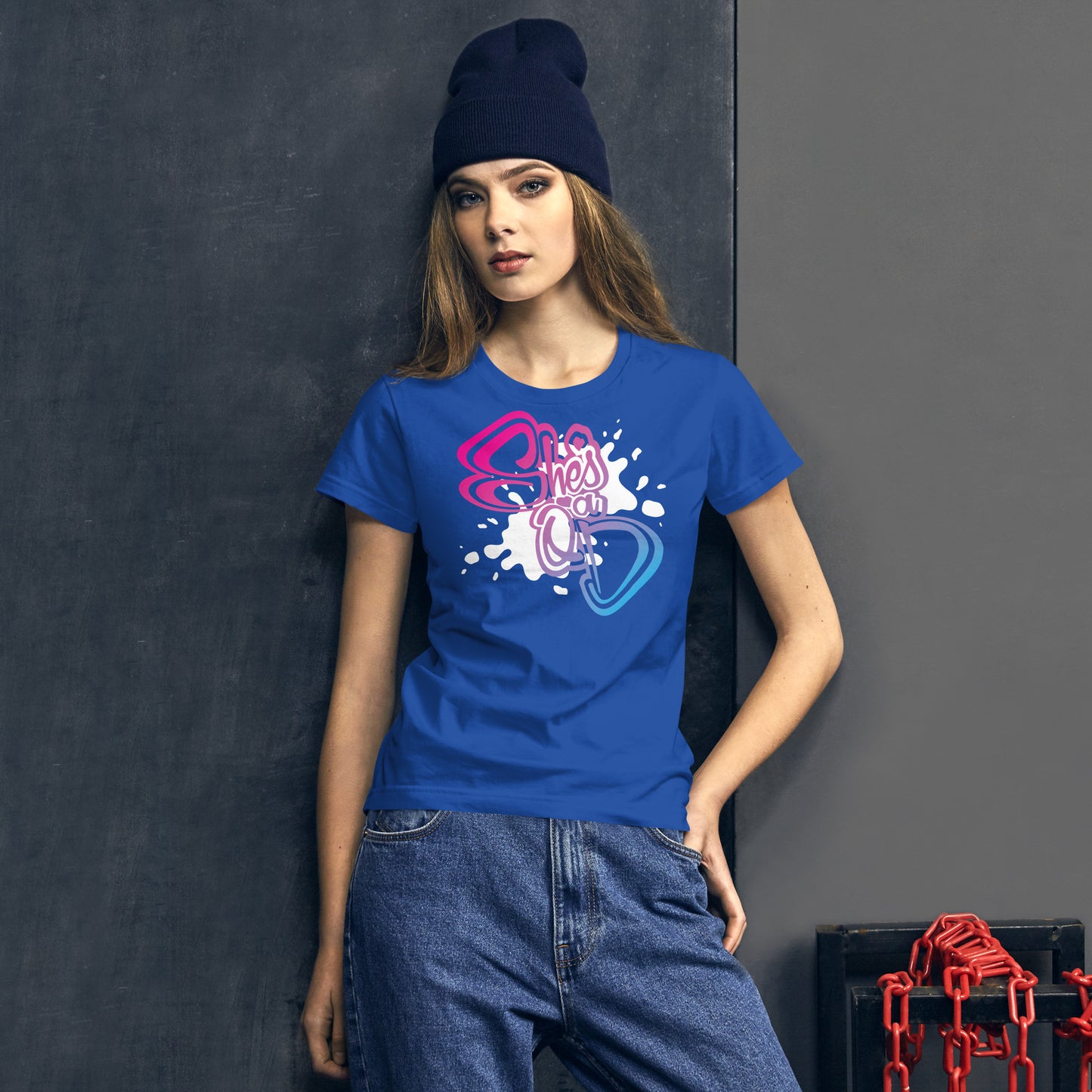 She's a QD Fitted T-shirt