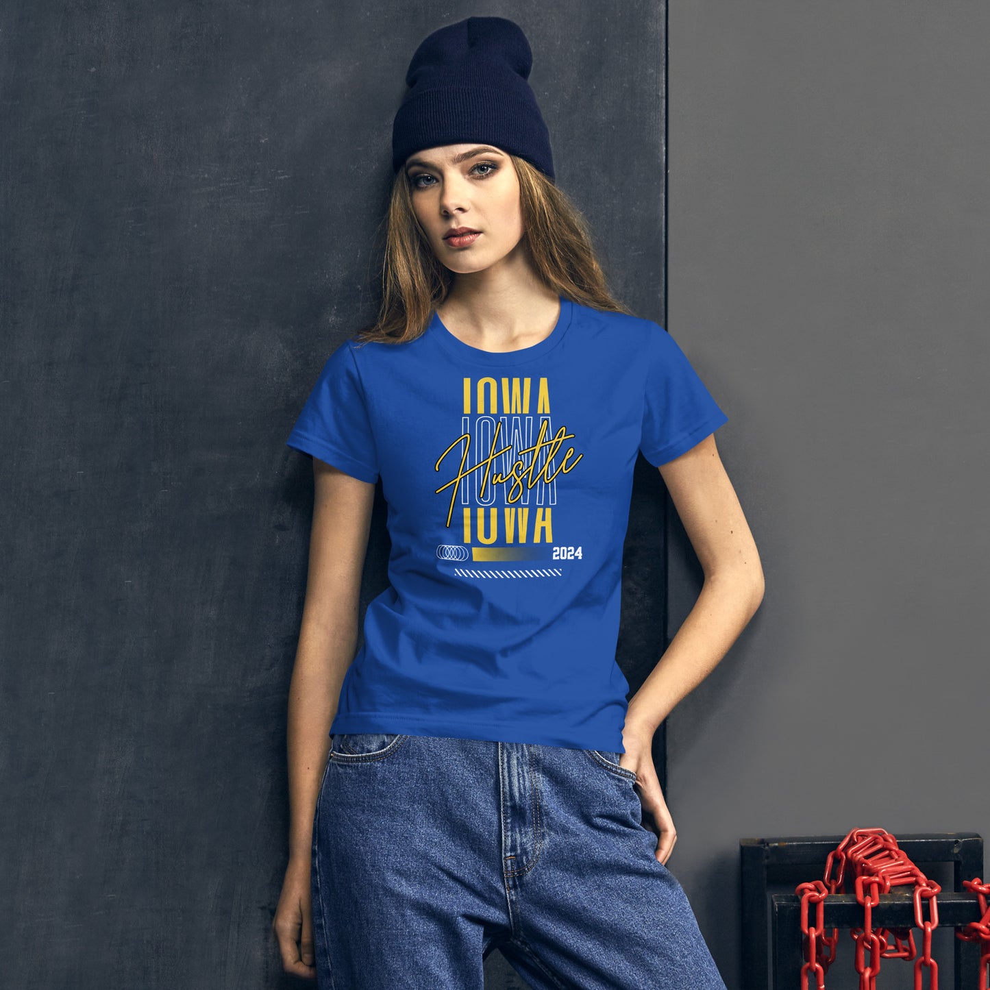 Iowa Hustle Fitted T-shirt