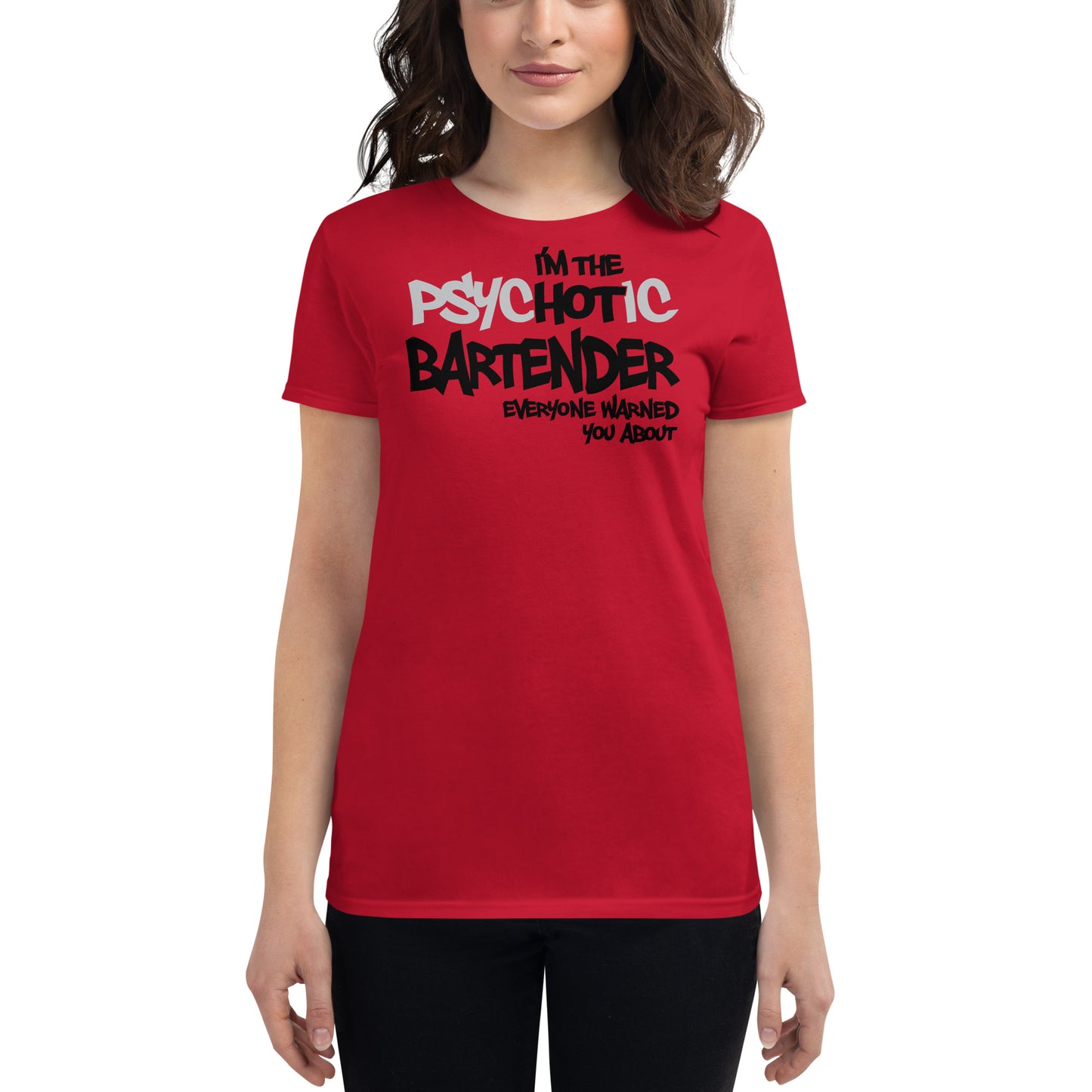 Hot Bartender Fitted T-shirt