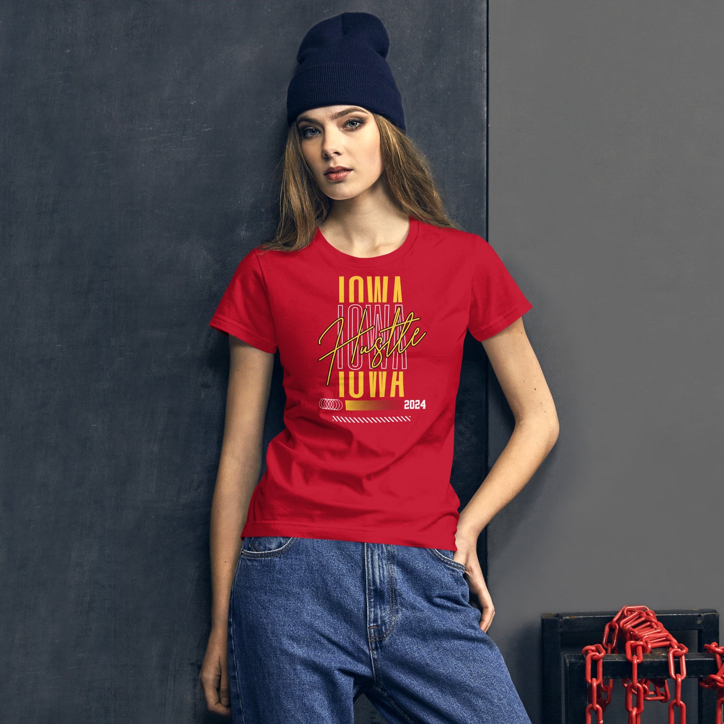 Iowa Hustle Fitted T-shirt