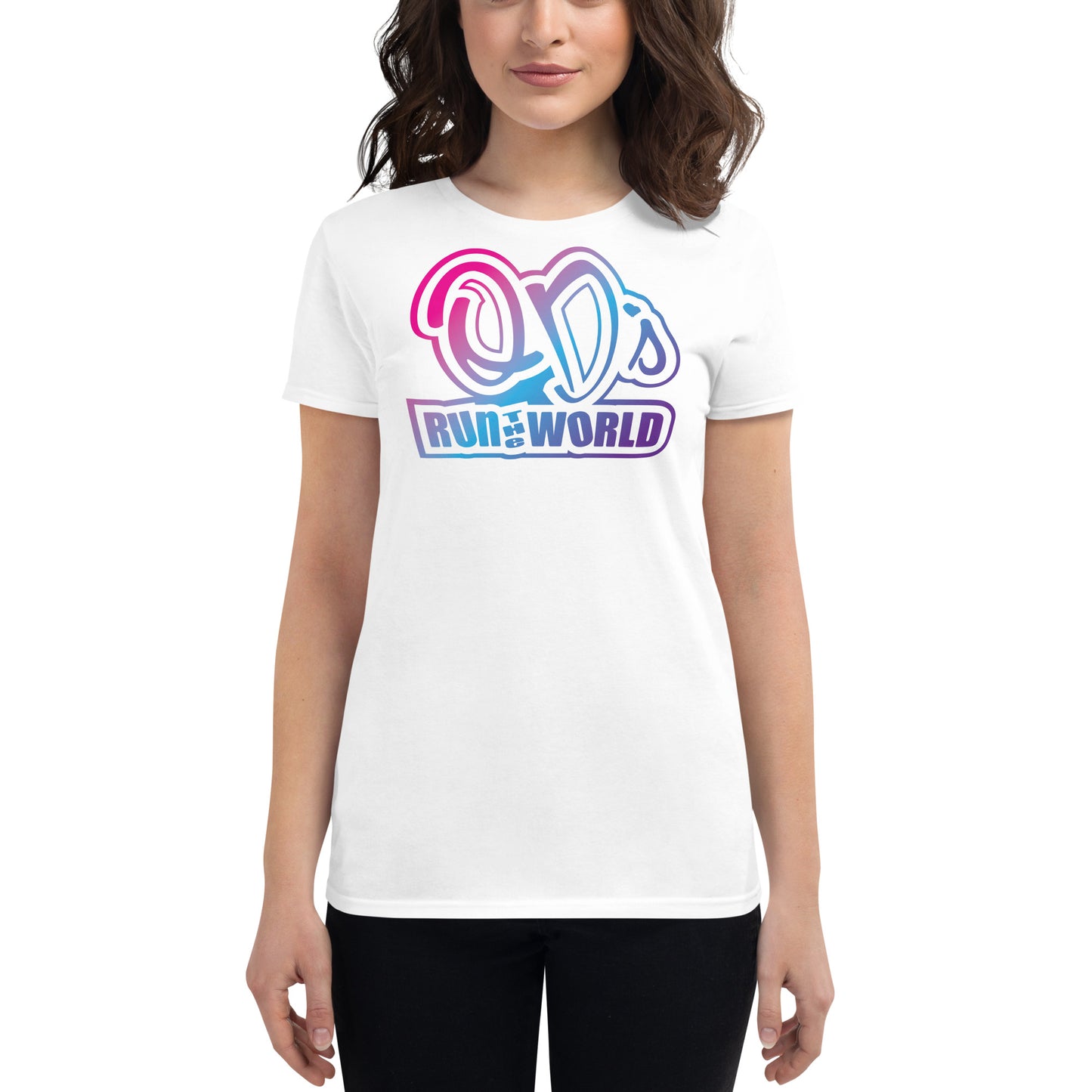 QD's Run The World Fitted T-shirt