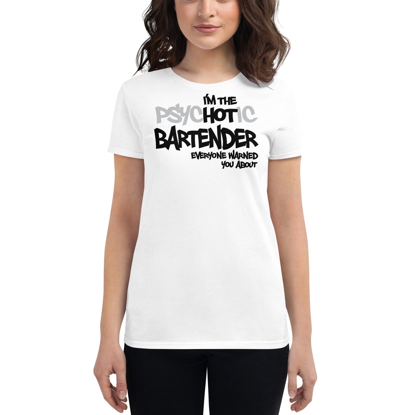Hot Bartender Fitted T-shirt
