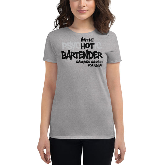 Hot Bartender Fitted T-shirt